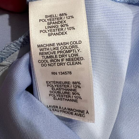 Vineyard Vines Light Blue Golf Skort with Scalloped Hem | Women's Size 4 - Picture 5 of 8